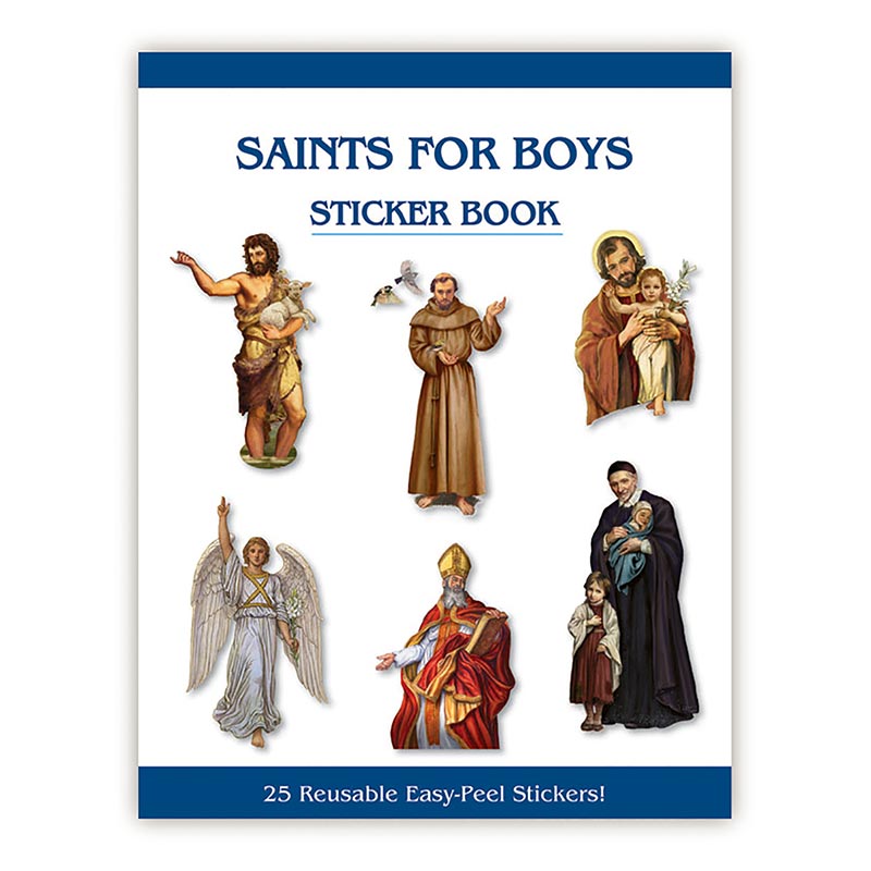 Saints for Girls Catholic Stickers 6 x 8 Sheet